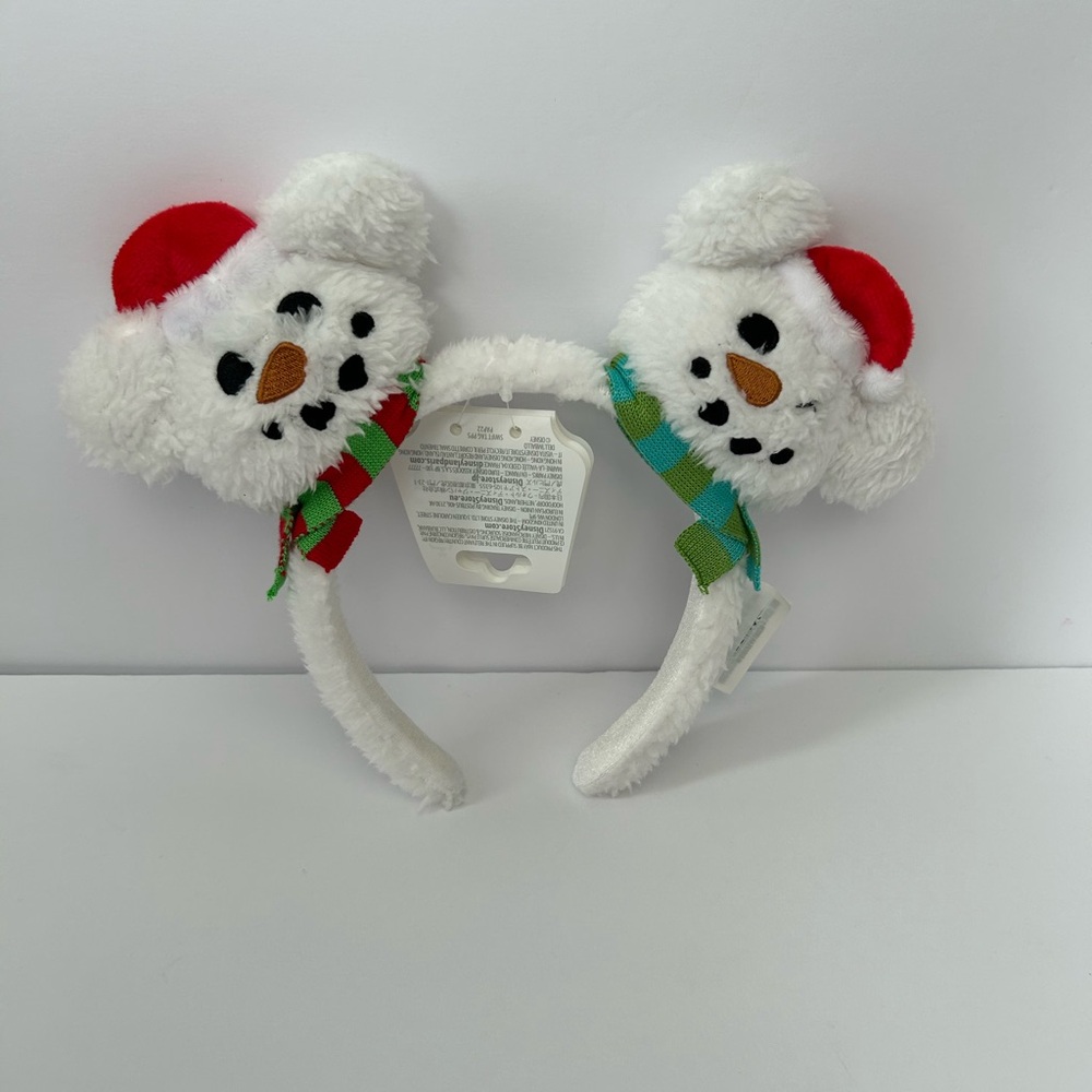 Disney snowmen Mickey ears nwt